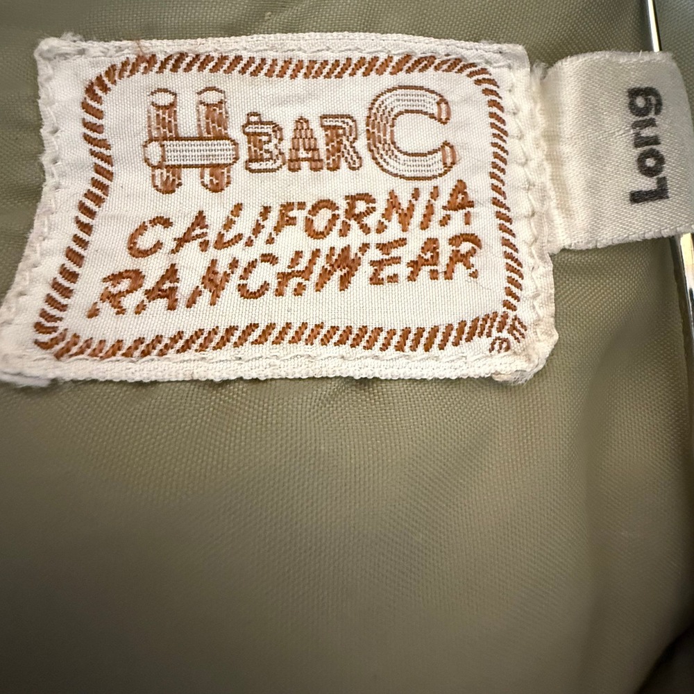 Vintage H Bar C California Ranchwear Rare 70s Western Quilted Puffer Vest Large - Picture 3 of 10